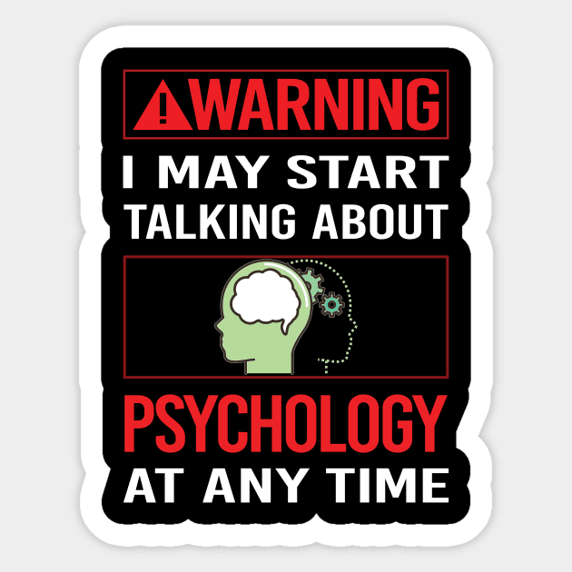 Red Warning Psychology Sticker by Happy Life